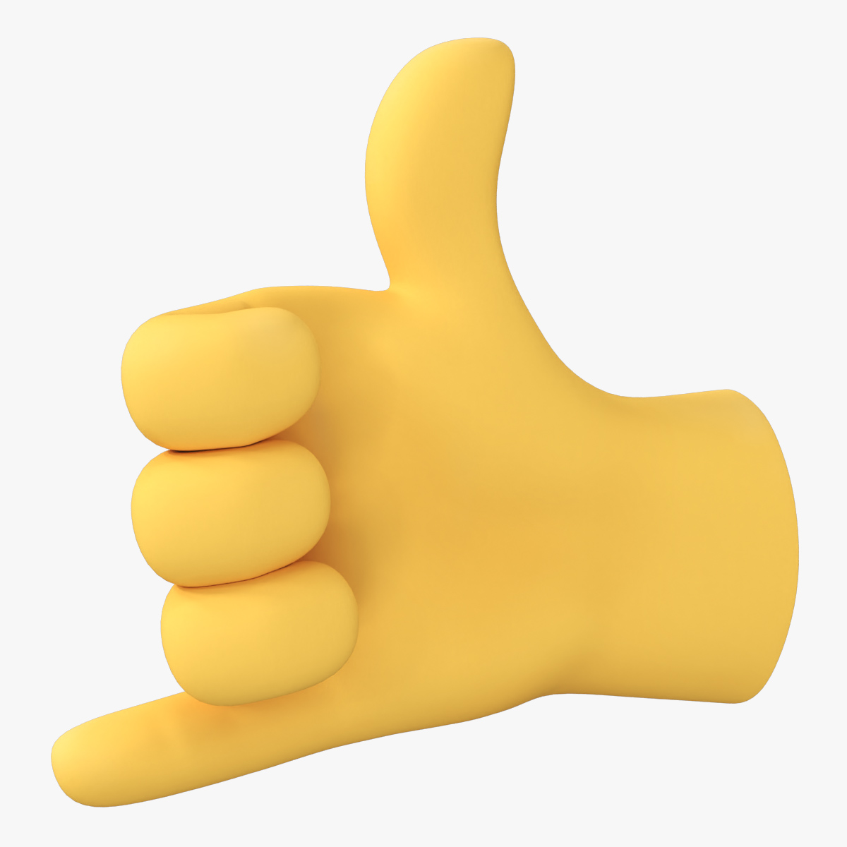 Call Me Gesture Emoji 3D model preview
