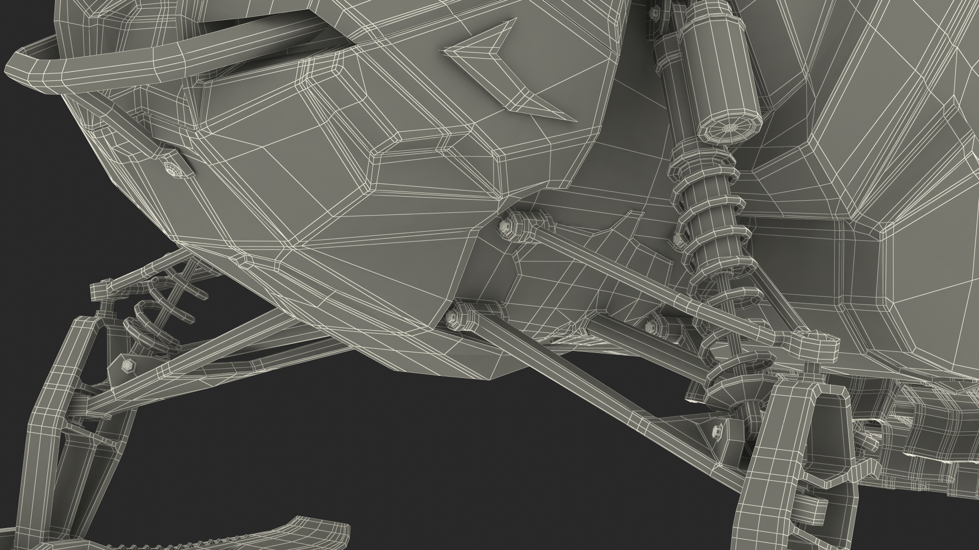 Sled Polaris Black Rigged for Maya 3D model