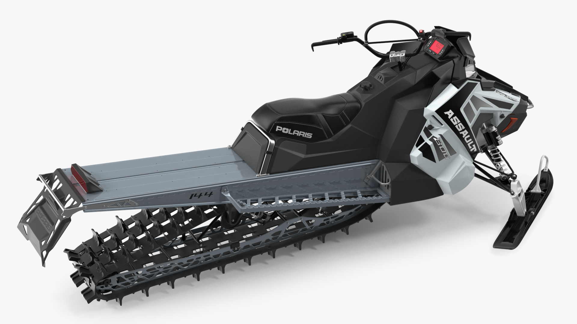 Sled Polaris Black Rigged for Maya 3D model