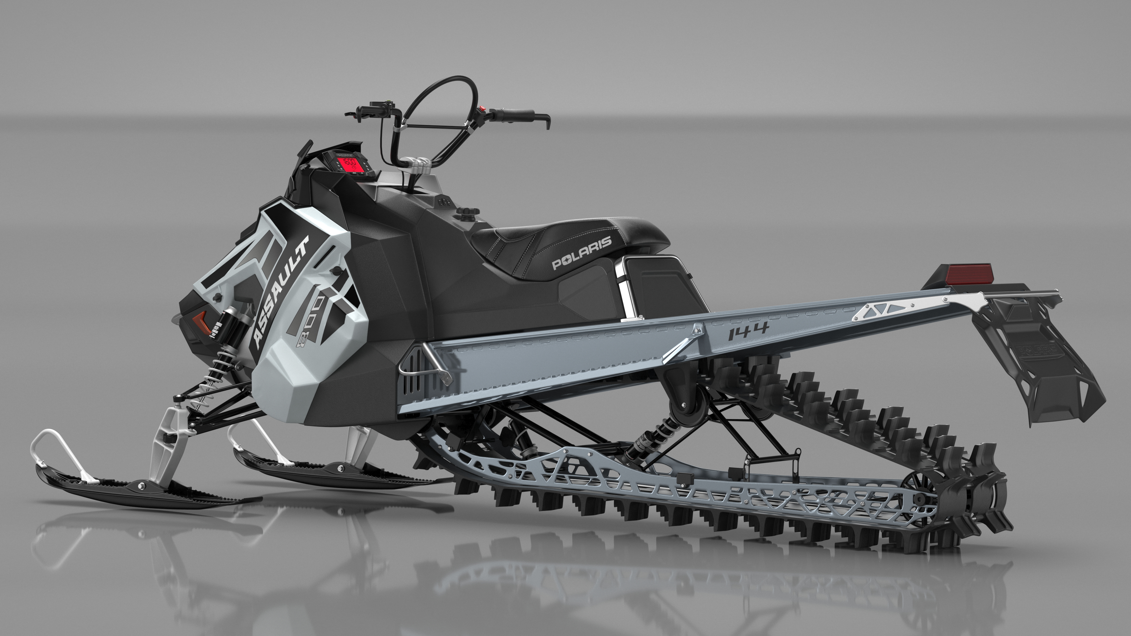 Sled Polaris Black Rigged for Maya 3D model