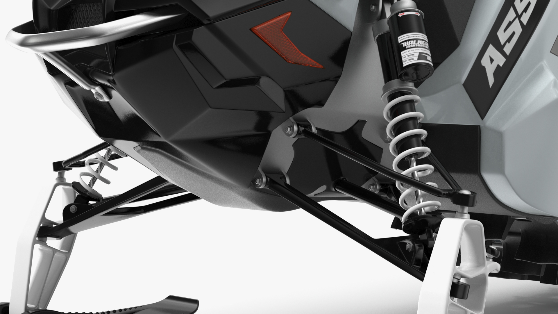 Sled Polaris Black Rigged for Maya 3D model