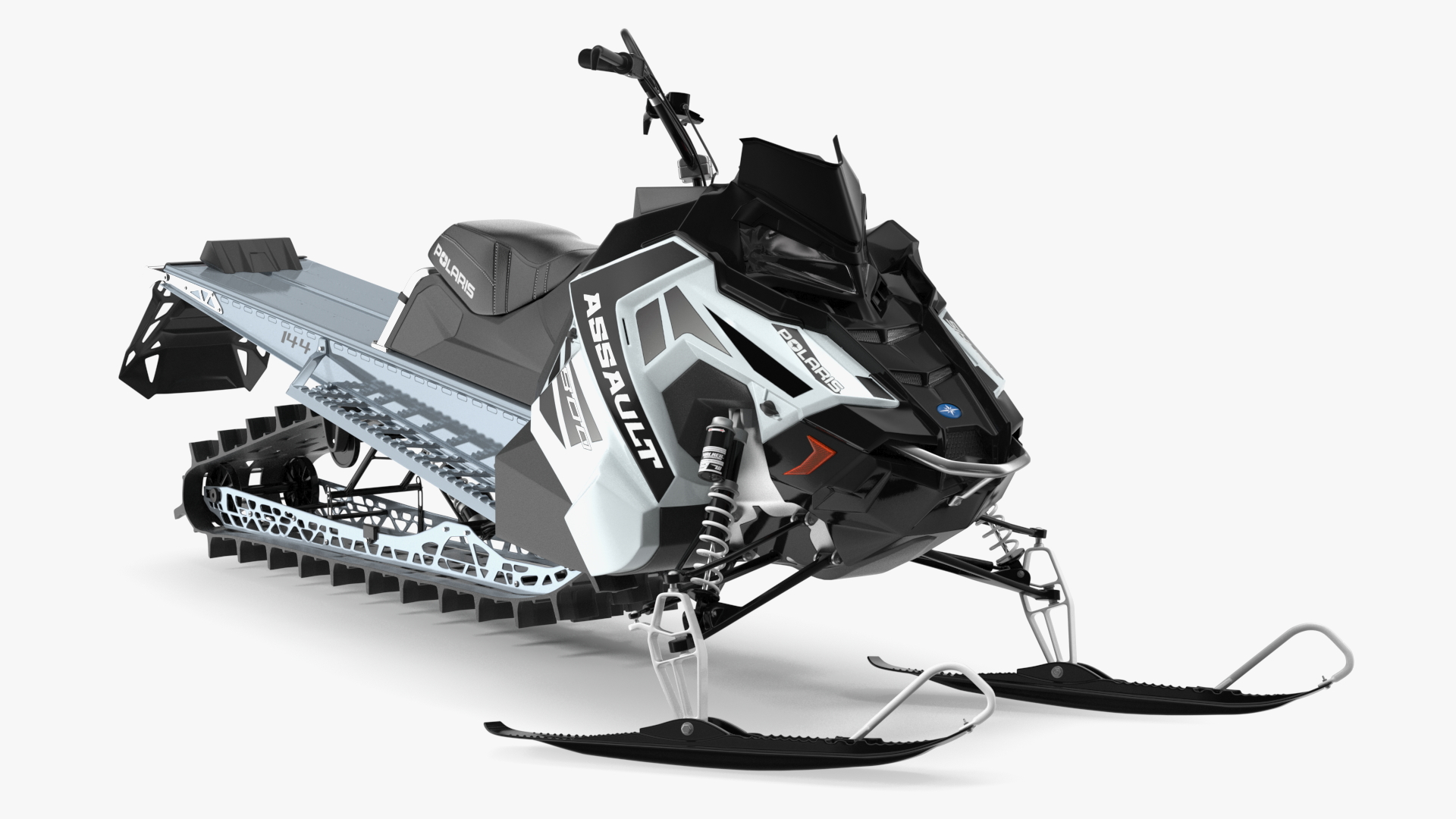 Sled Polaris Black Rigged for Maya 3D model