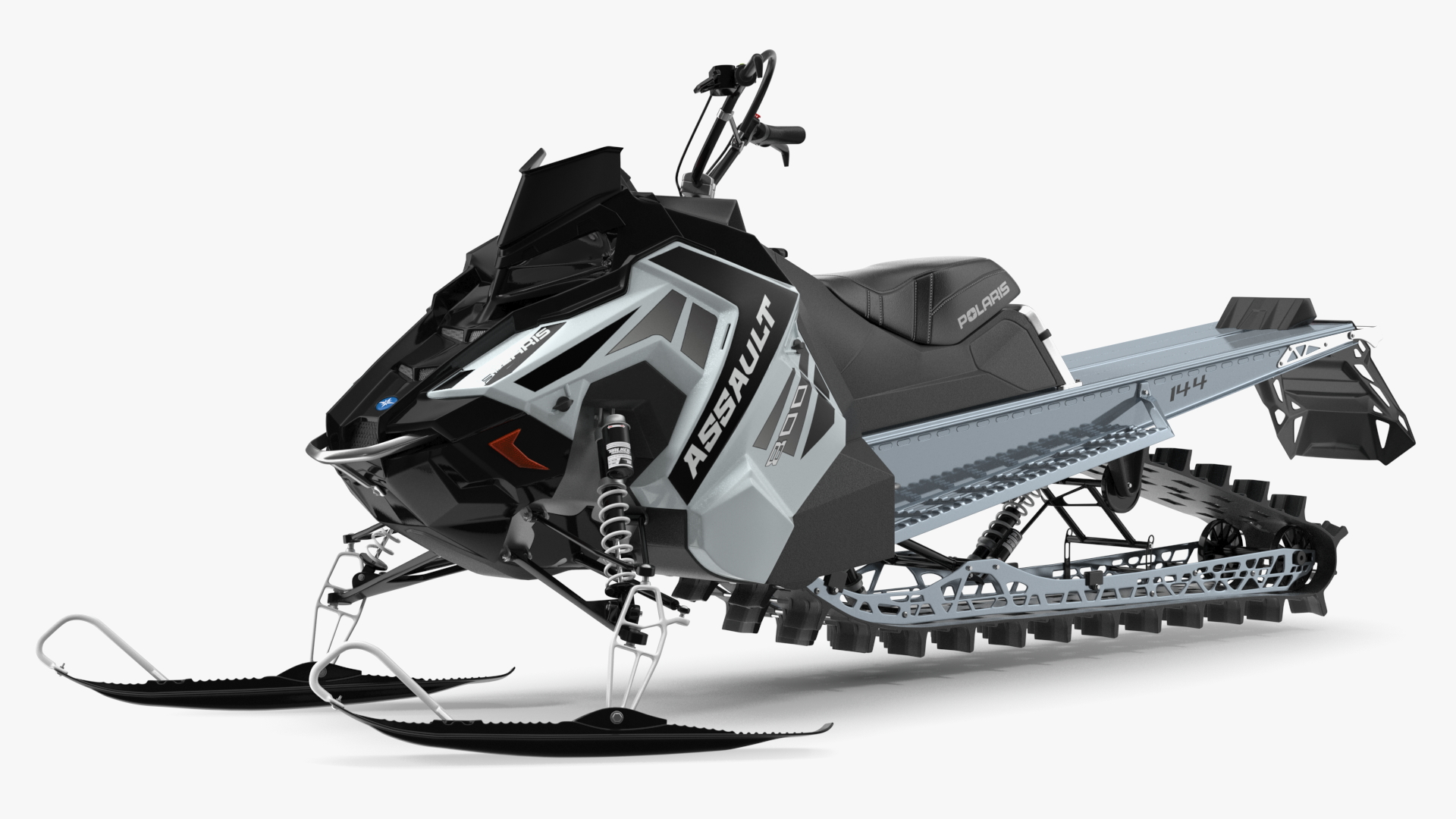 Sled Polaris Black Rigged for Maya 3D model