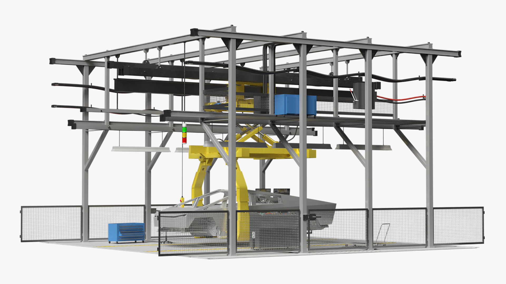 3D model Automatic Cybertruck Body Line