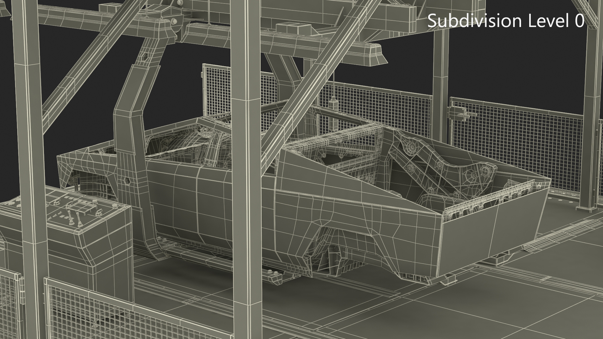 3D model Automatic Cybertruck Body Line