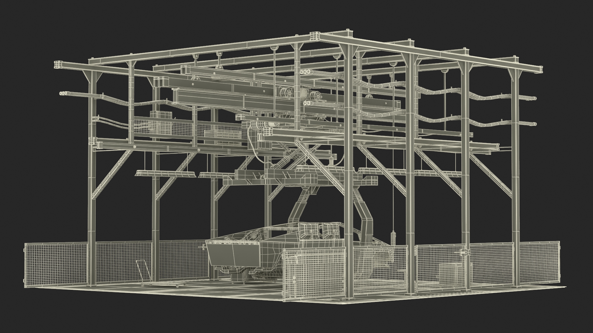 3D model Automatic Cybertruck Body Line