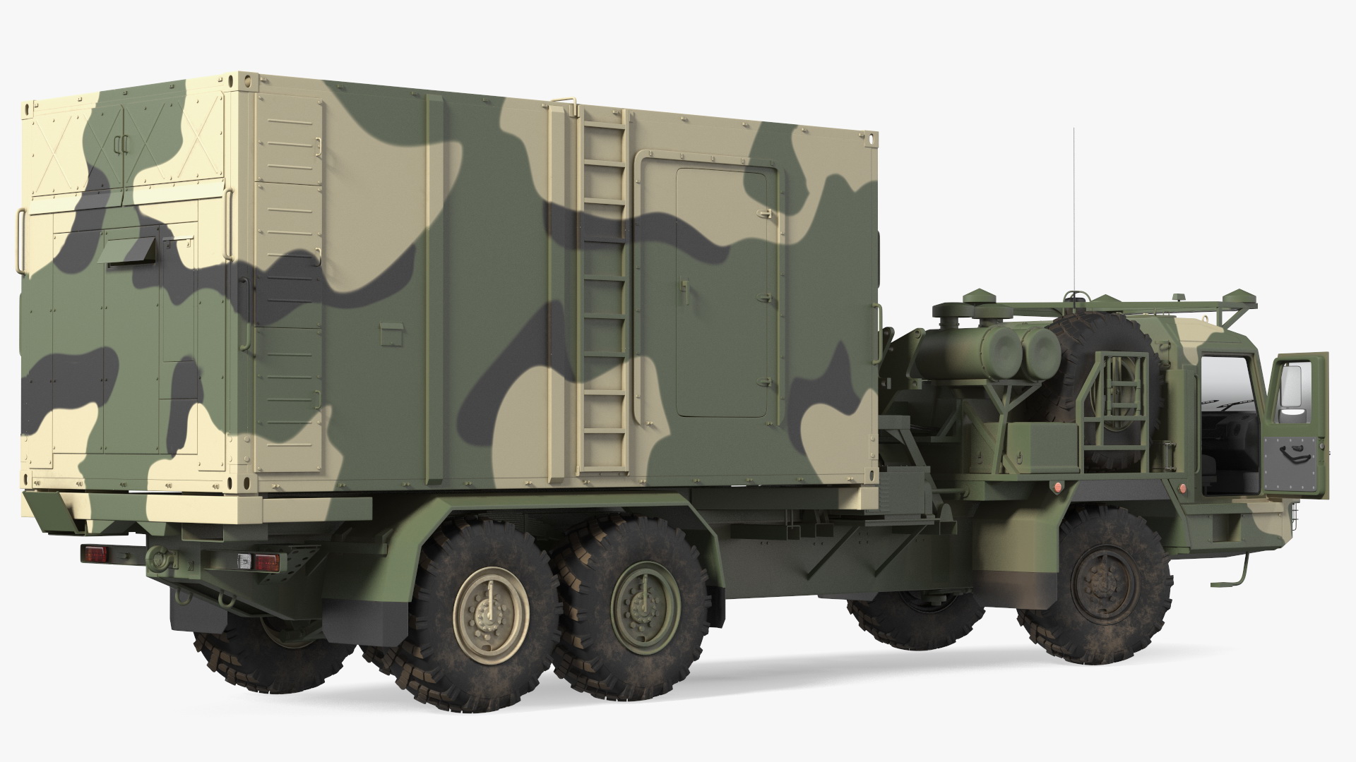 3D Command and Control Vehicle 50K6 Vityaz Camo Rigged