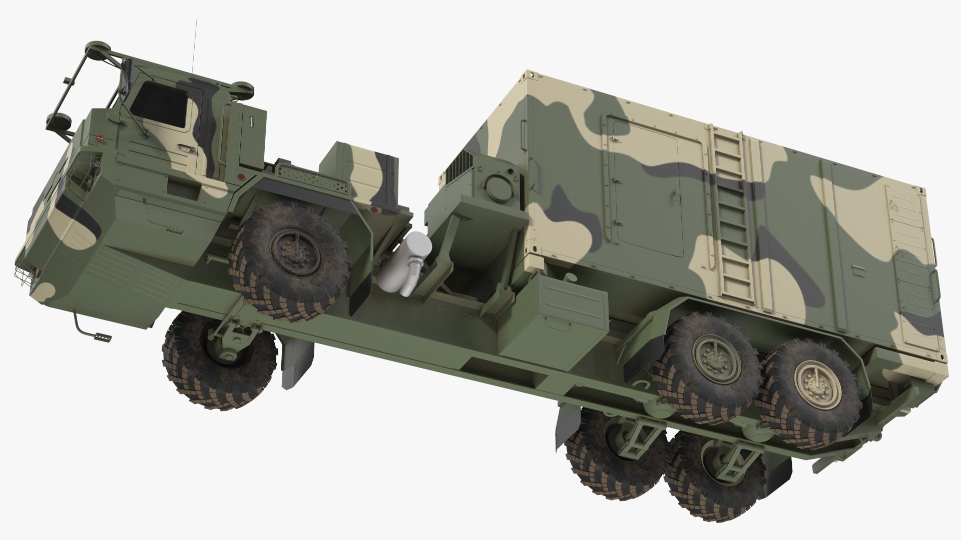 3D Command and Control Vehicle 50K6 Vityaz Camo Rigged