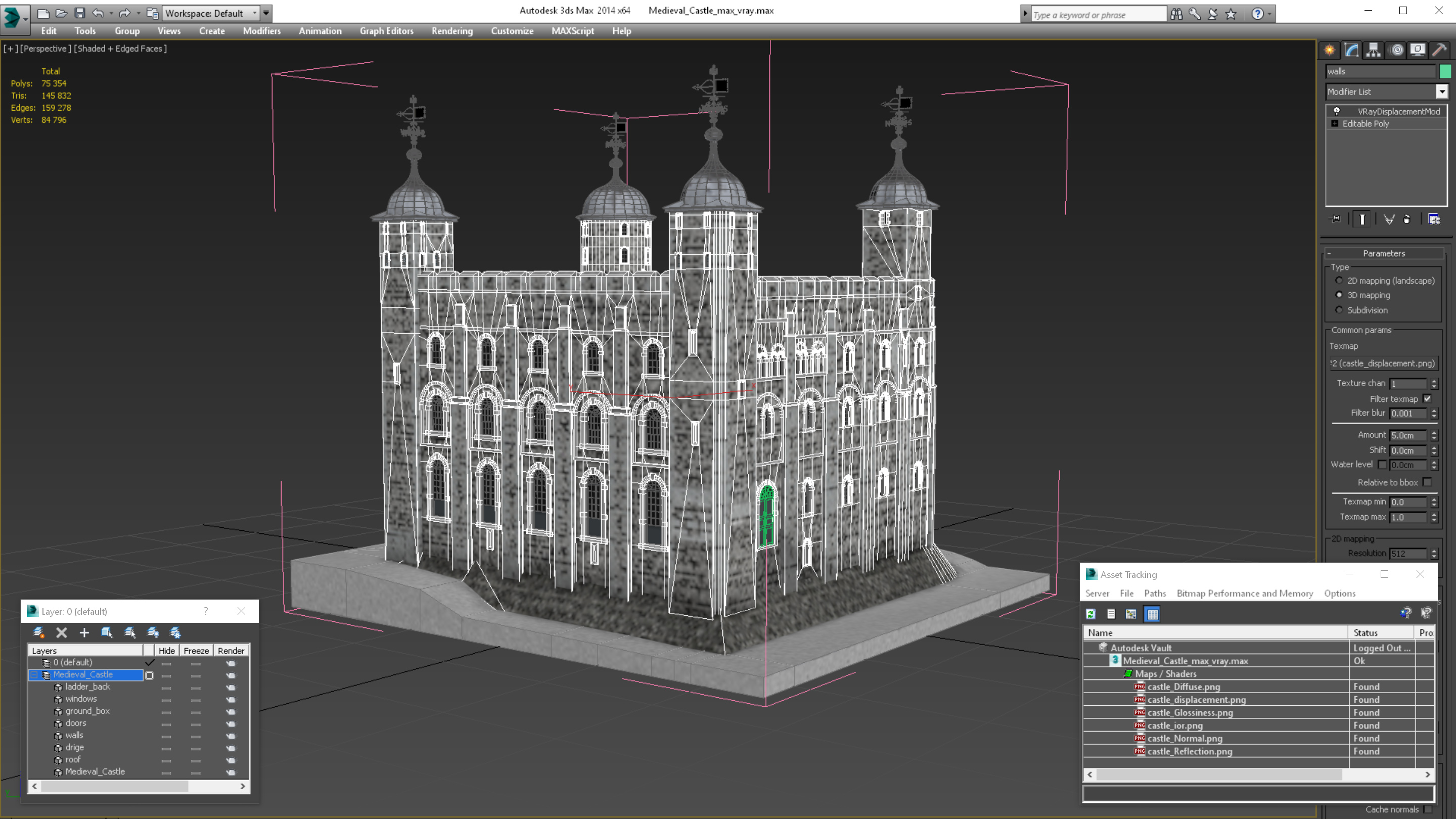 3D model Medieval Castle