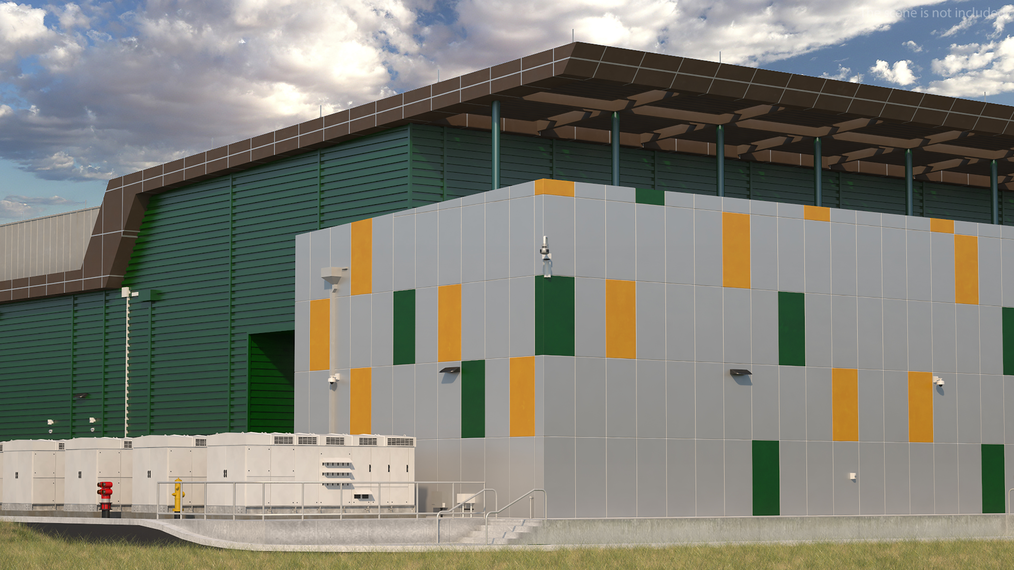 Battery Storage Power Station 3D model