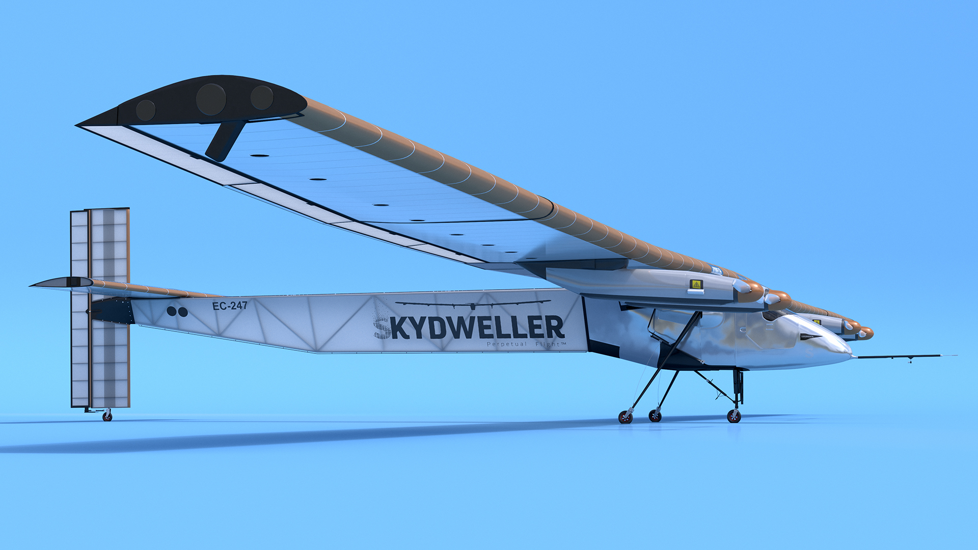 3D model Solar Plane US Navy Skydweller