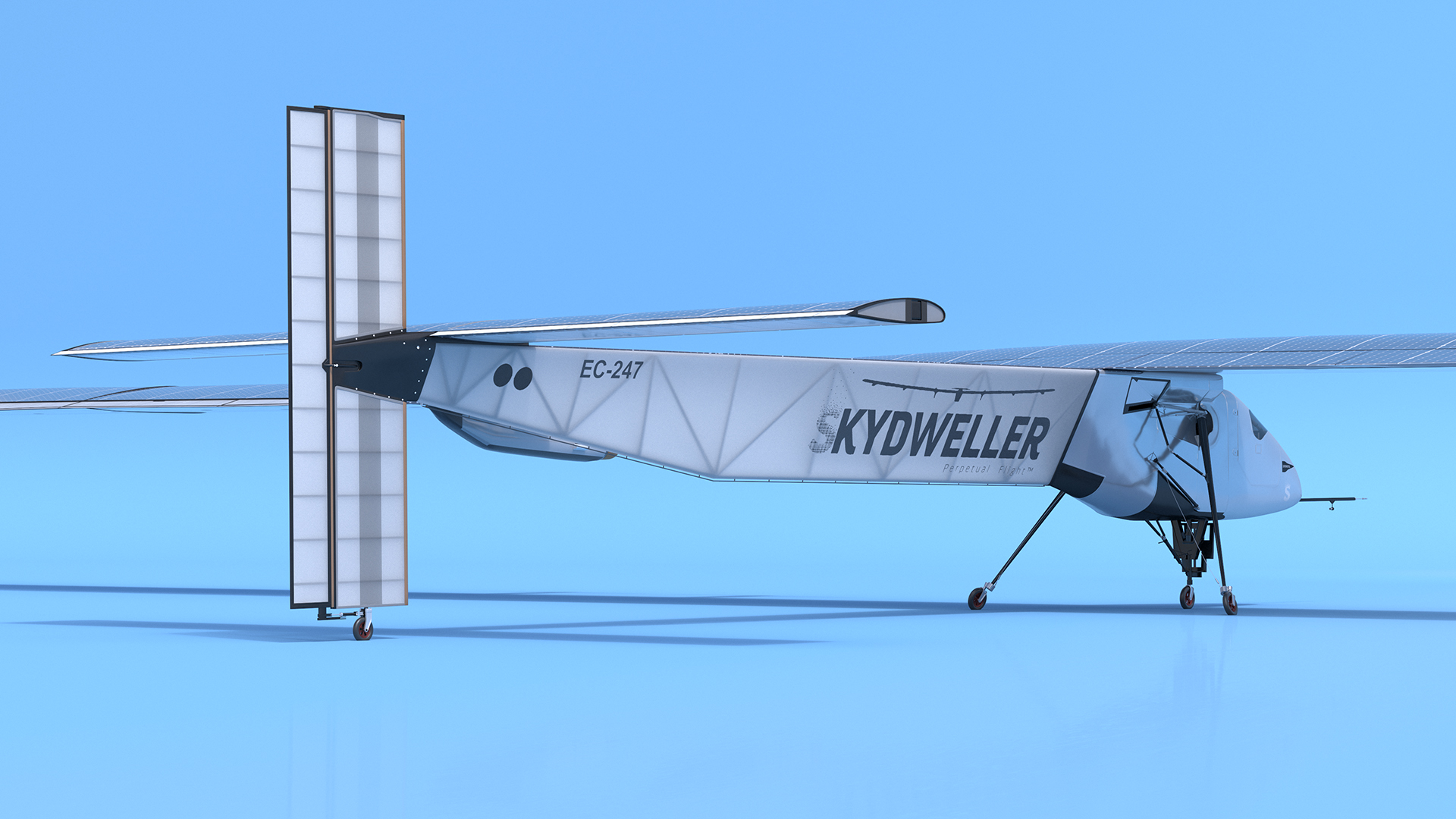 3D model Solar Plane US Navy Skydweller