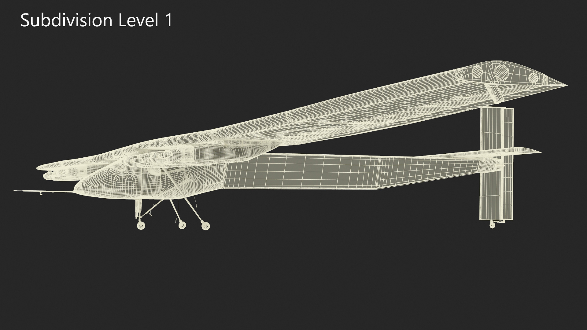 3D model Solar Plane US Navy Skydweller