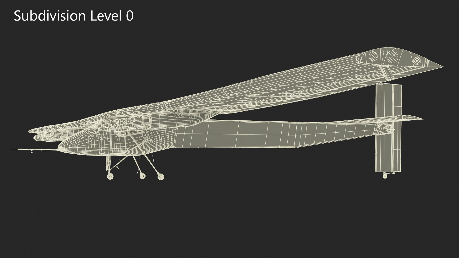 3D model Solar Plane US Navy Skydweller