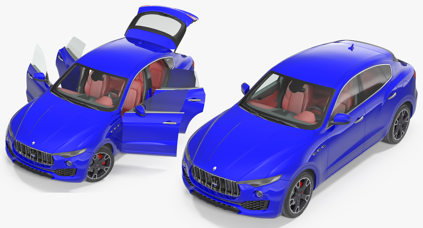 3D Maserati Levante 2017 Rigged model