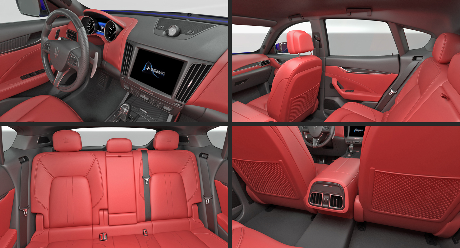 3D Maserati Levante 2017 Rigged model