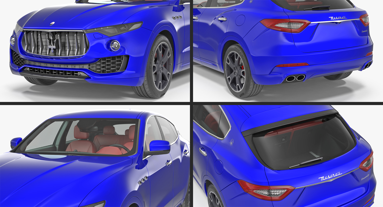 3D Maserati Levante 2017 Rigged model