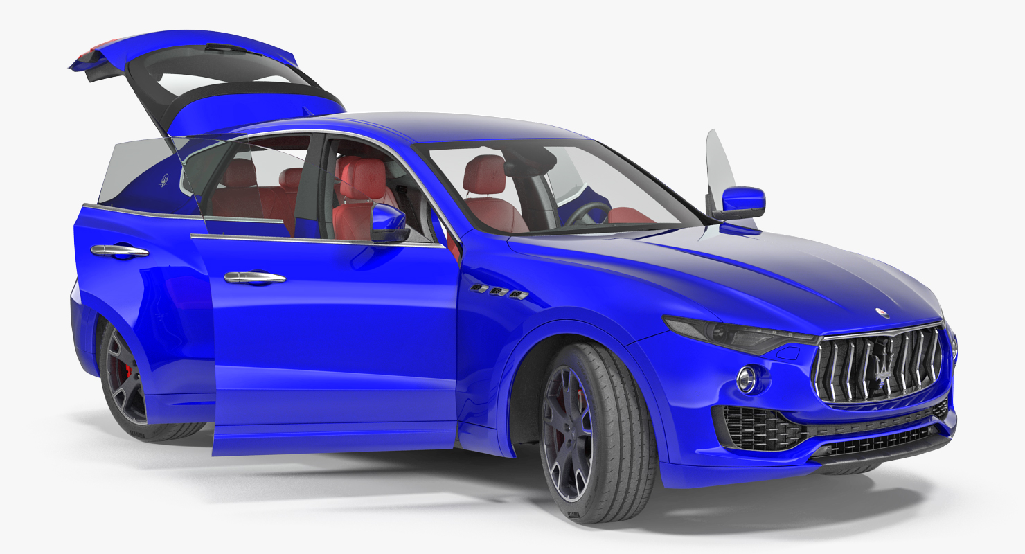 3D Maserati Levante 2017 Rigged model