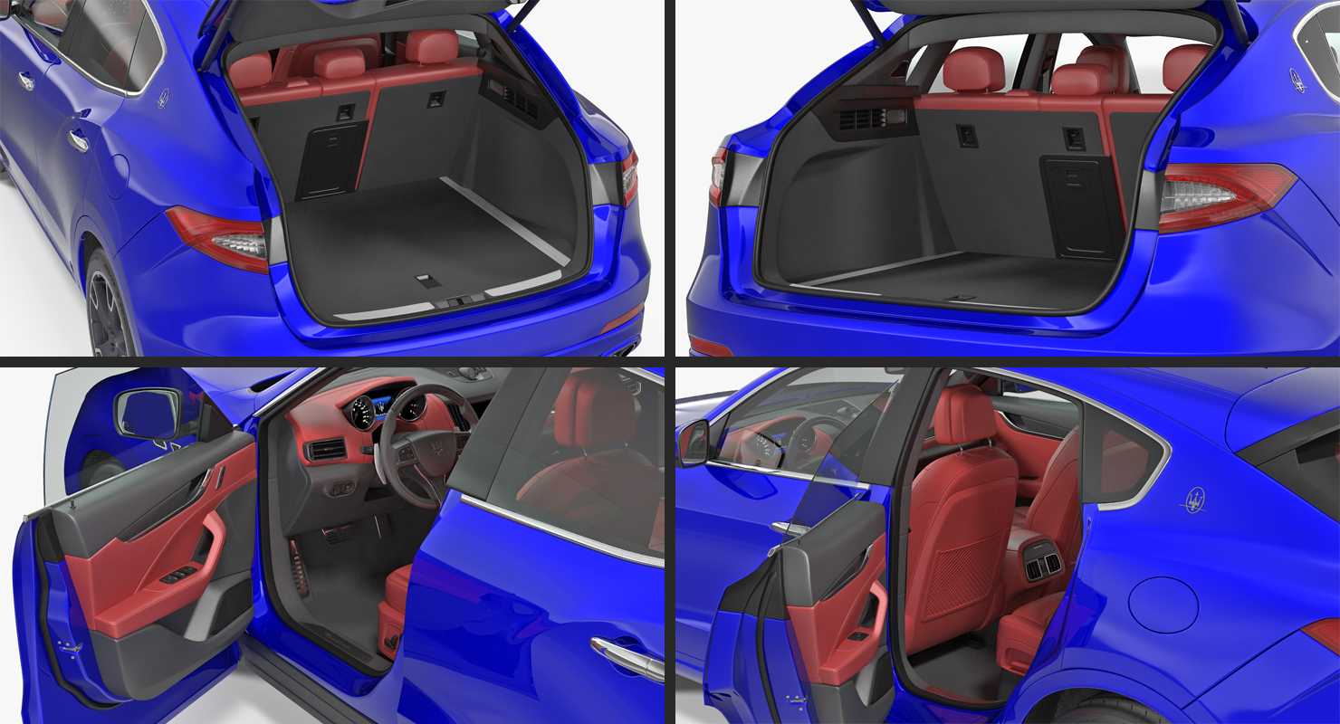 3D Maserati Levante 2017 Rigged model