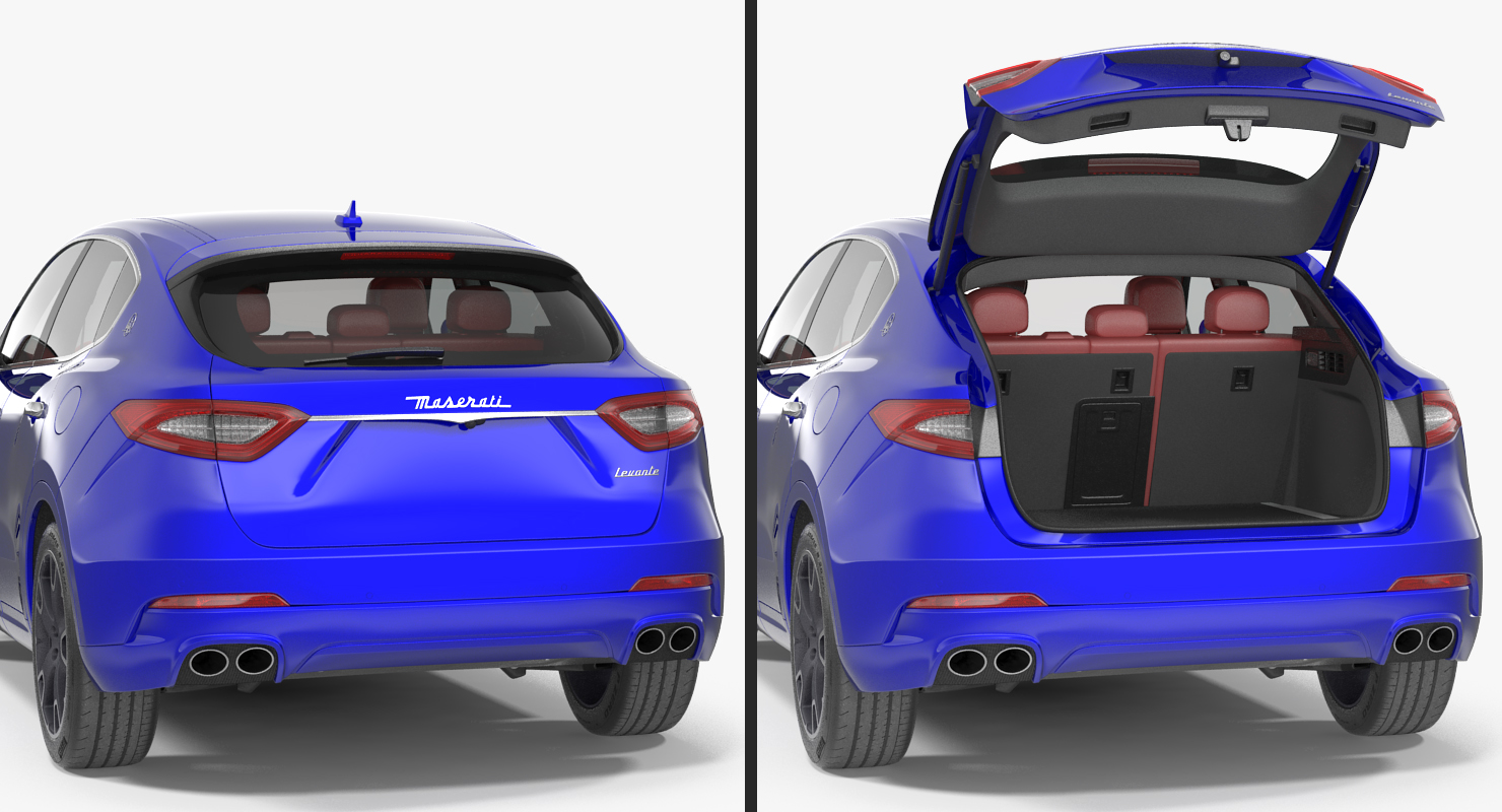 3D Maserati Levante 2017 Rigged model