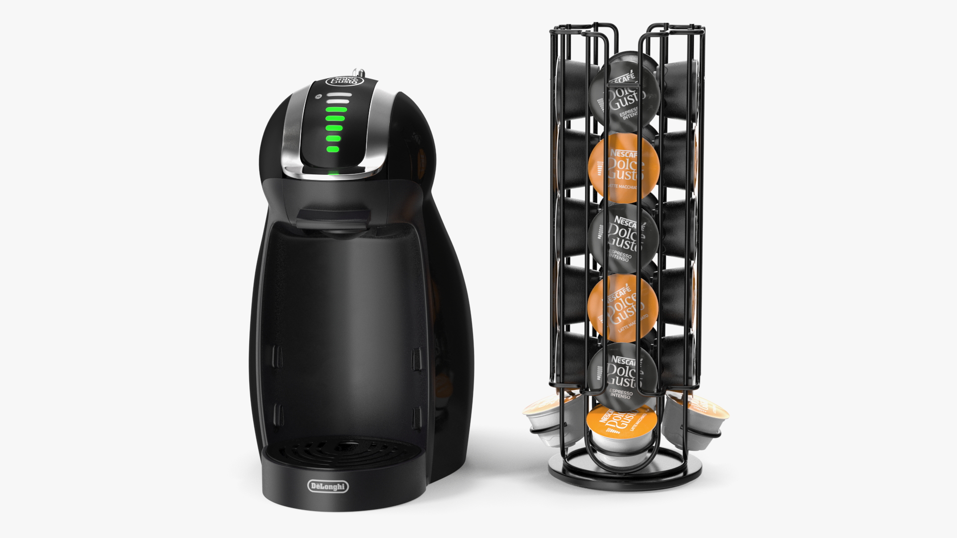 3D Nescafe Coffee Machine with Capsule Holder Black model