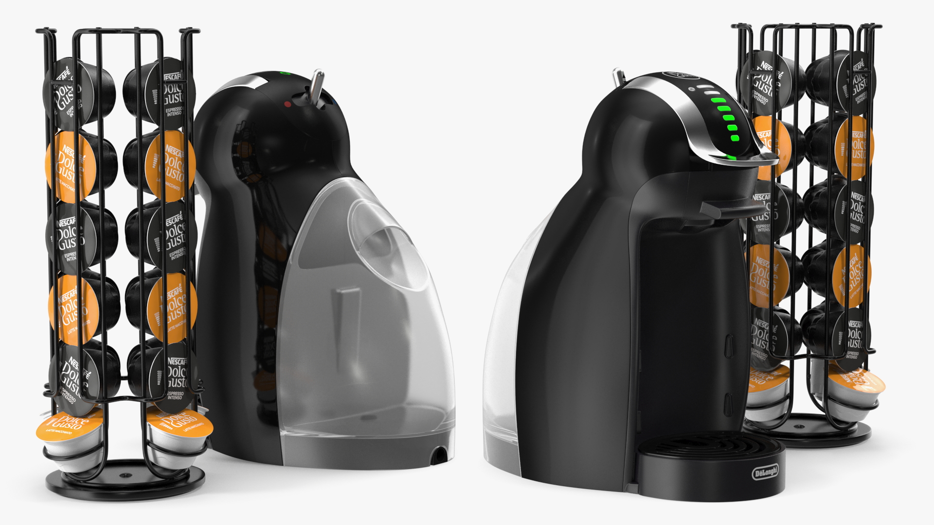 3D Nescafe Coffee Machine with Capsule Holder Black model