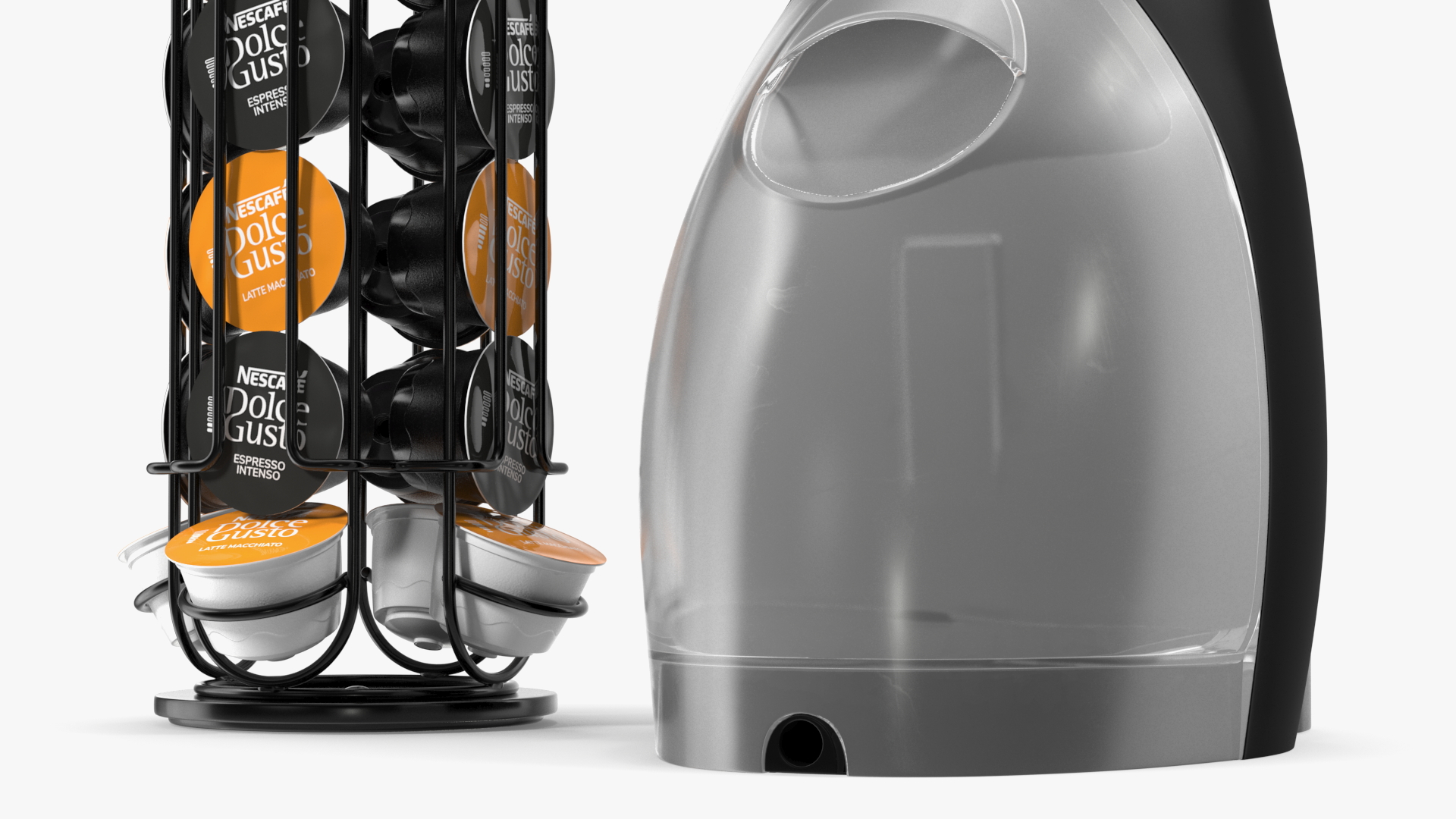 3D Nescafe Coffee Machine with Capsule Holder Black model