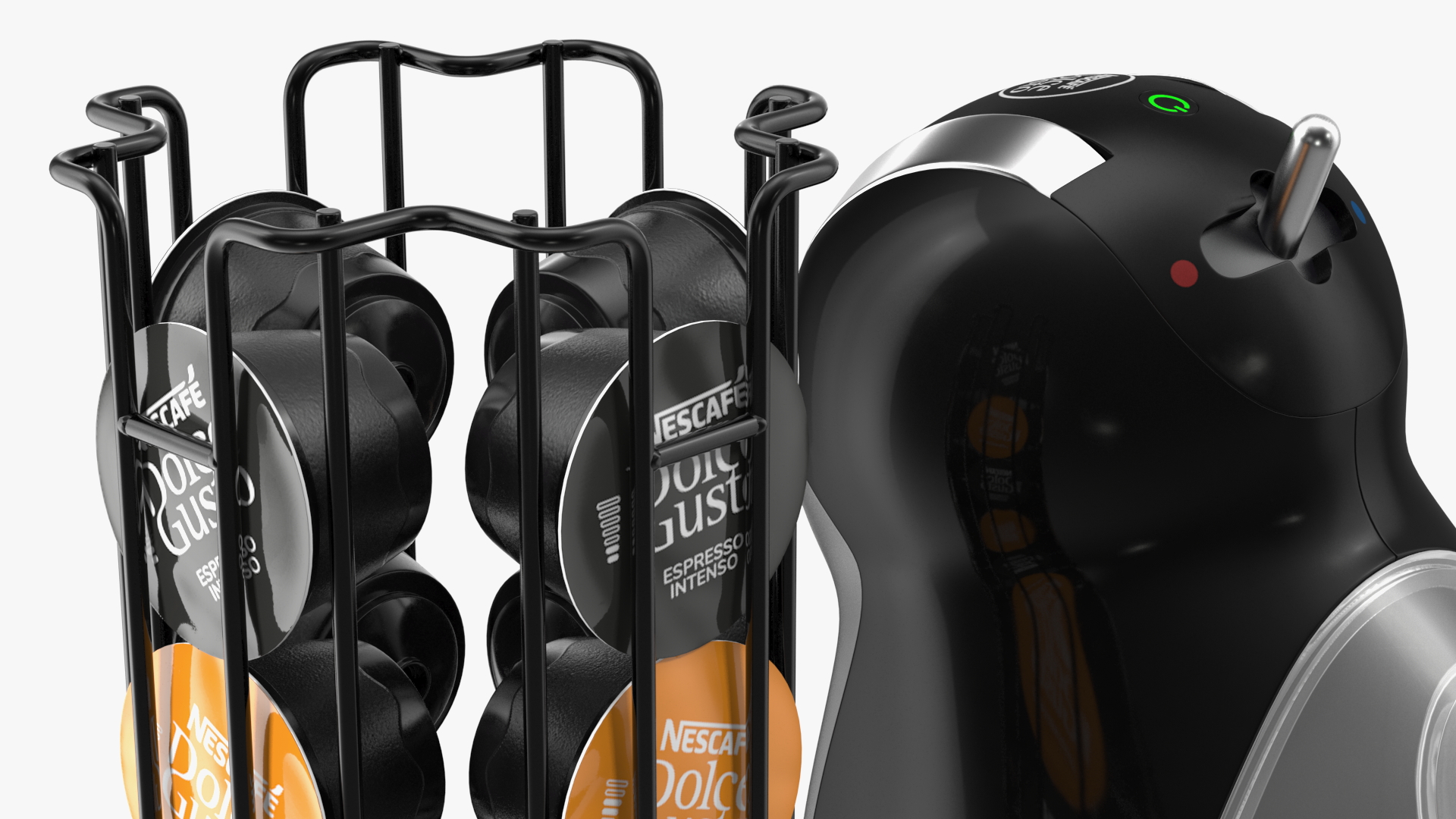 3D Nescafe Coffee Machine with Capsule Holder Black model