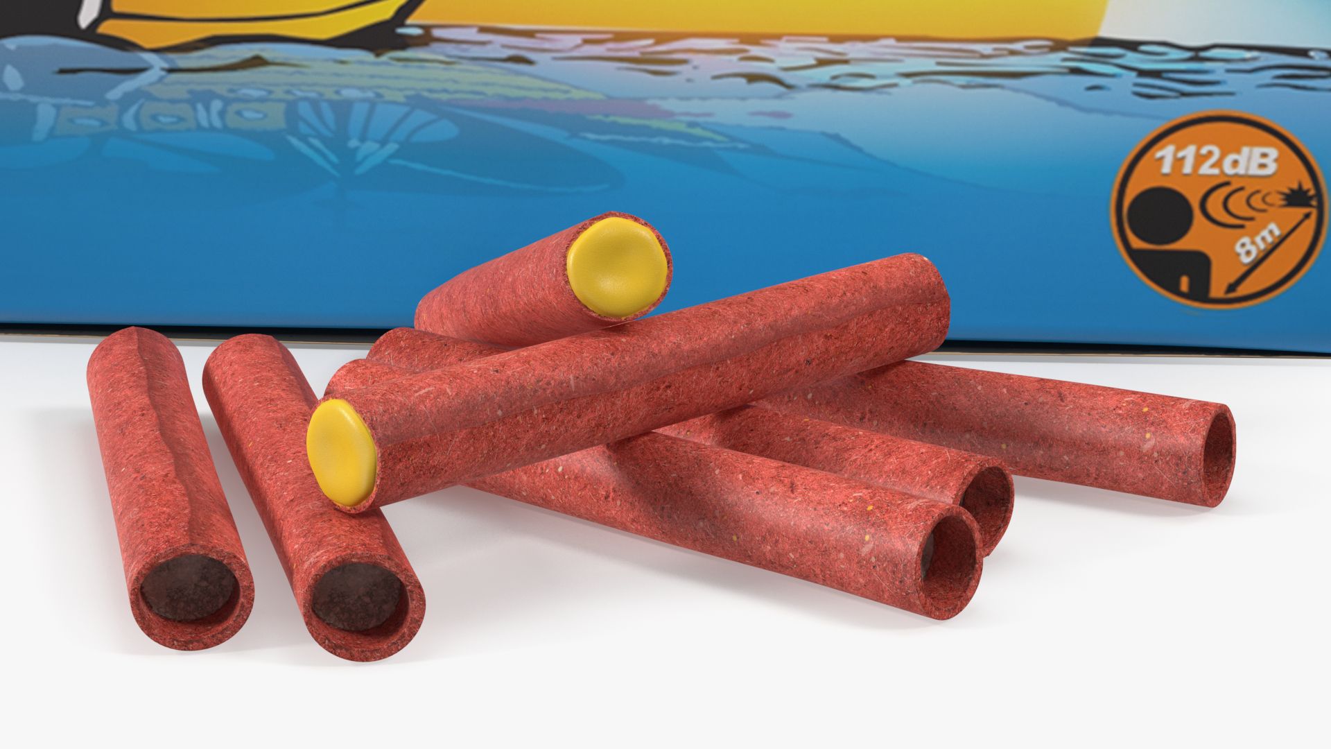 3D Piko Rocket Box Firecrackers model