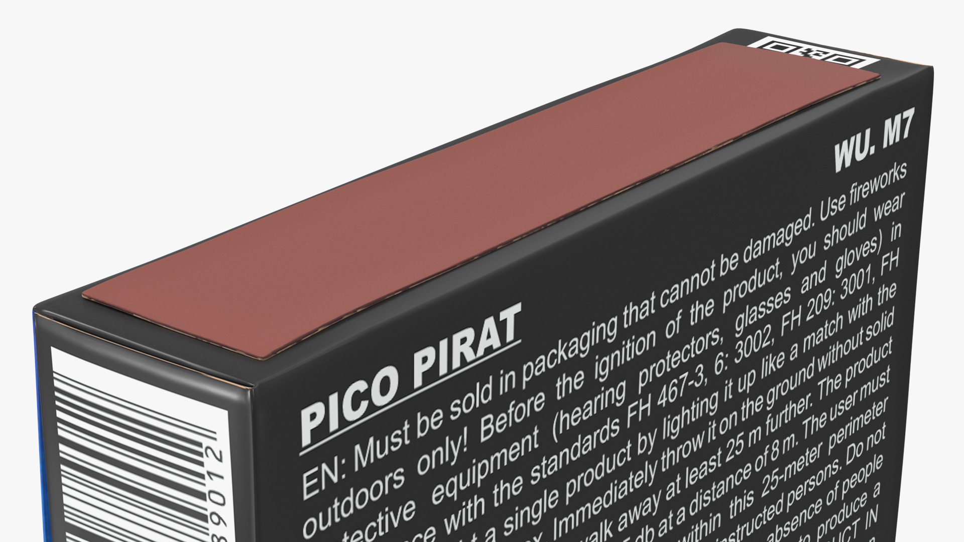3D Piko Rocket Box Firecrackers model