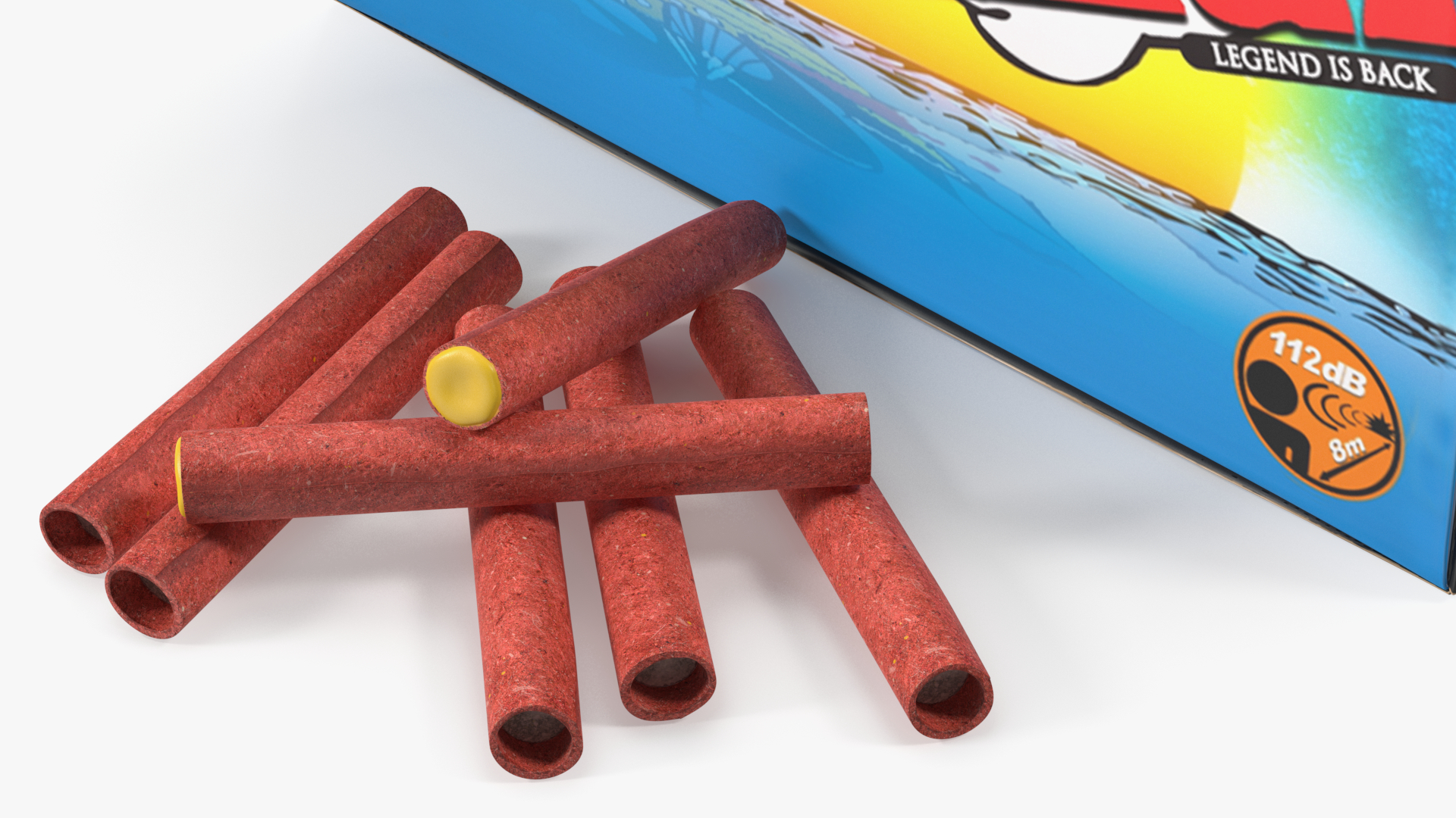 3D Piko Rocket Box Firecrackers model