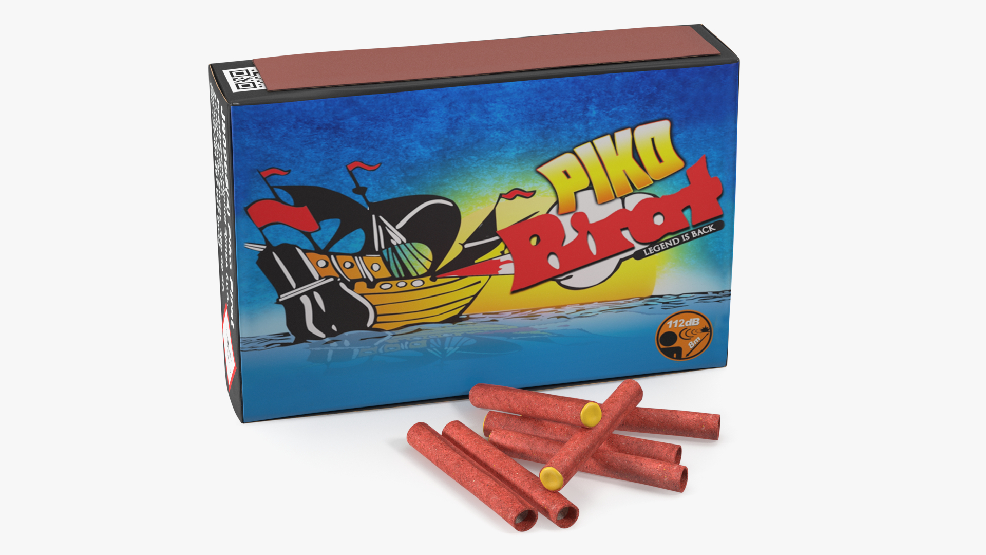 3D Piko Rocket Box Firecrackers model