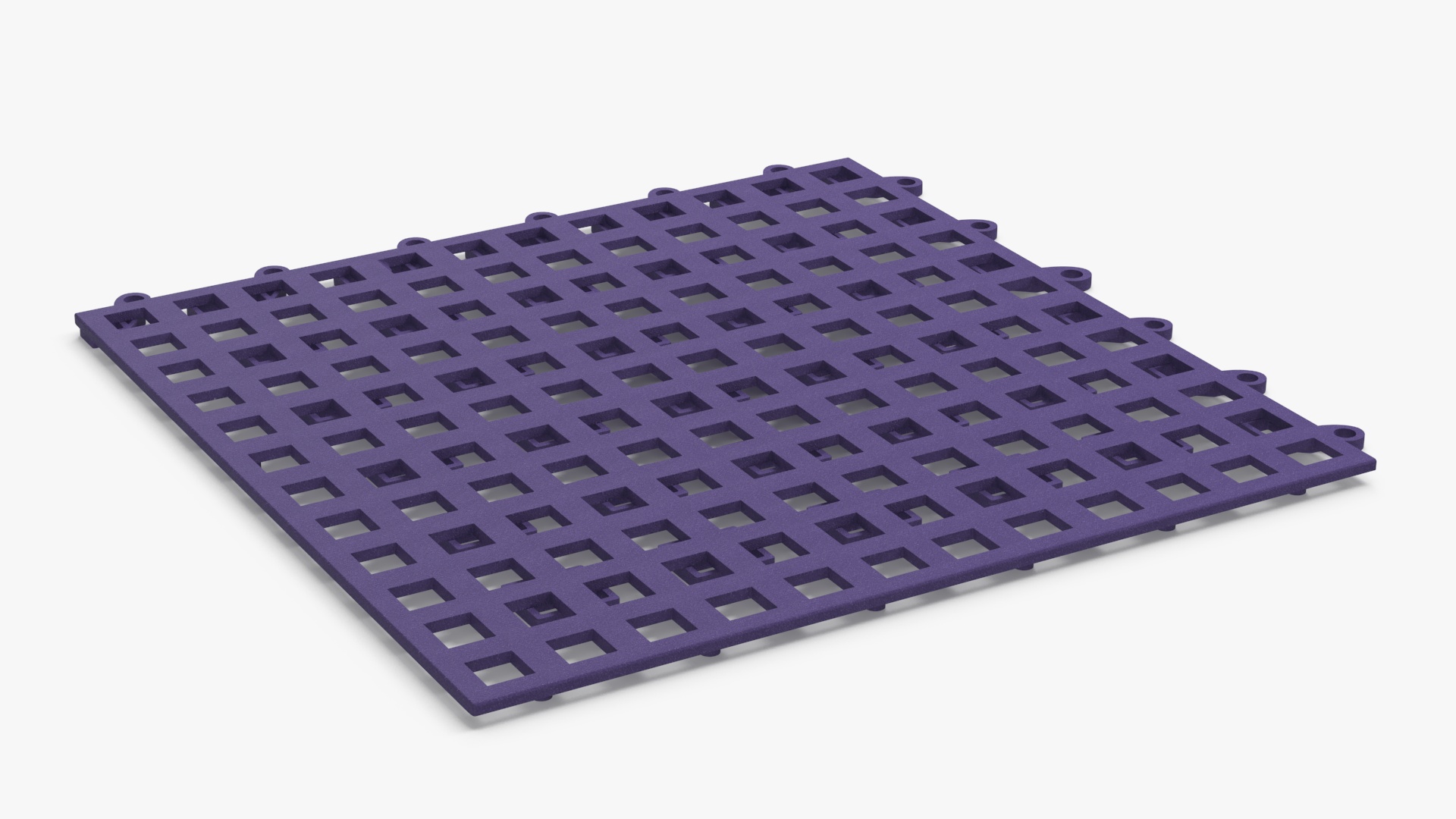 3D PVC Floor Mat Tile Blue model