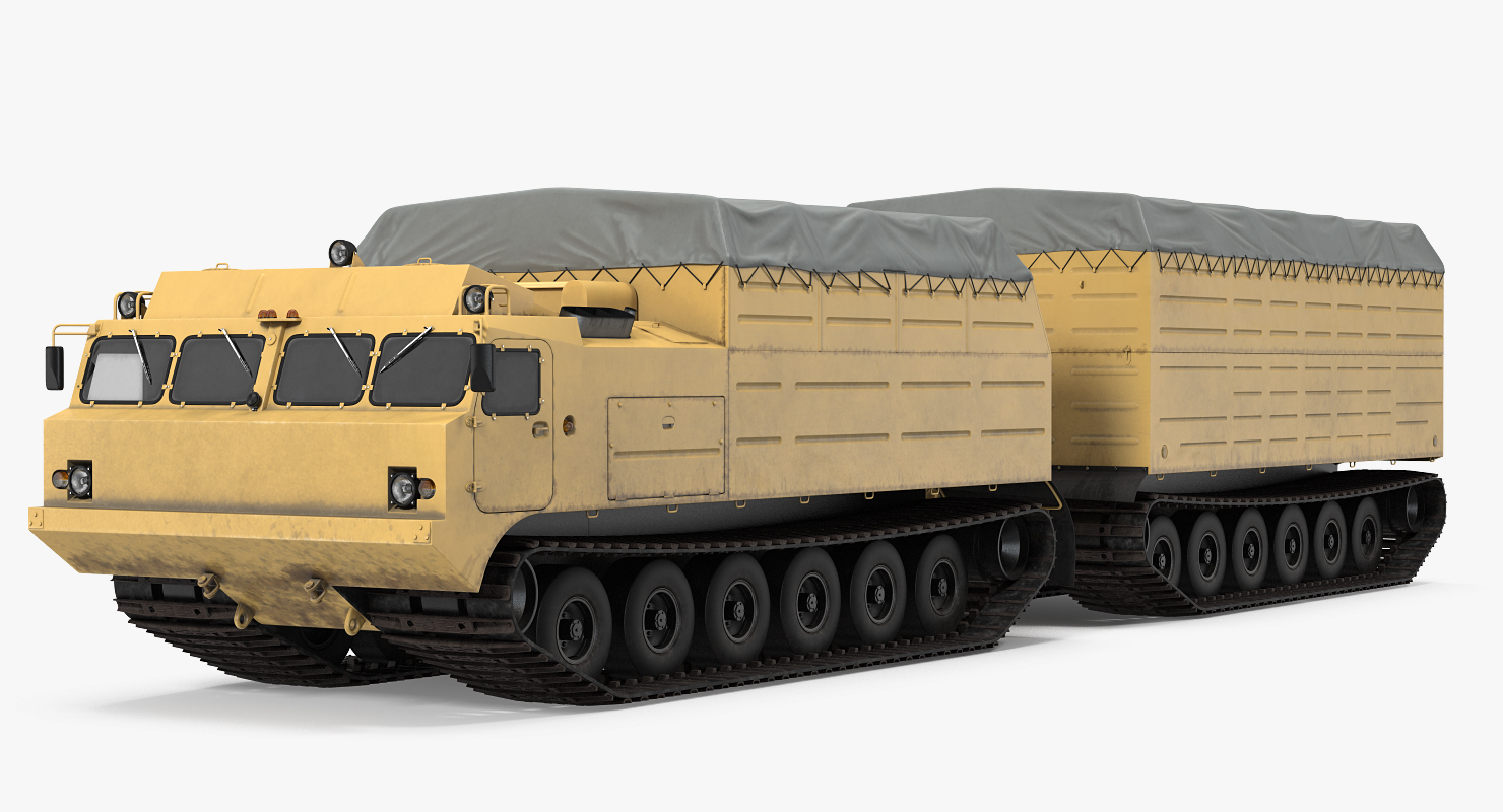 3D Polar Articulated Tracked Vehicle Vityaz DT 30