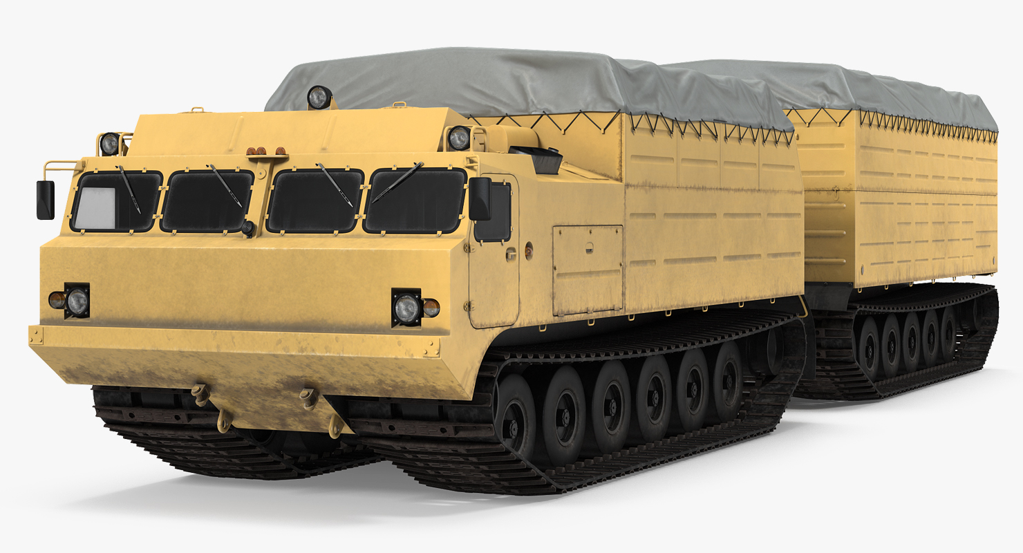 3D Polar Articulated Tracked Vehicle Vityaz DT 30