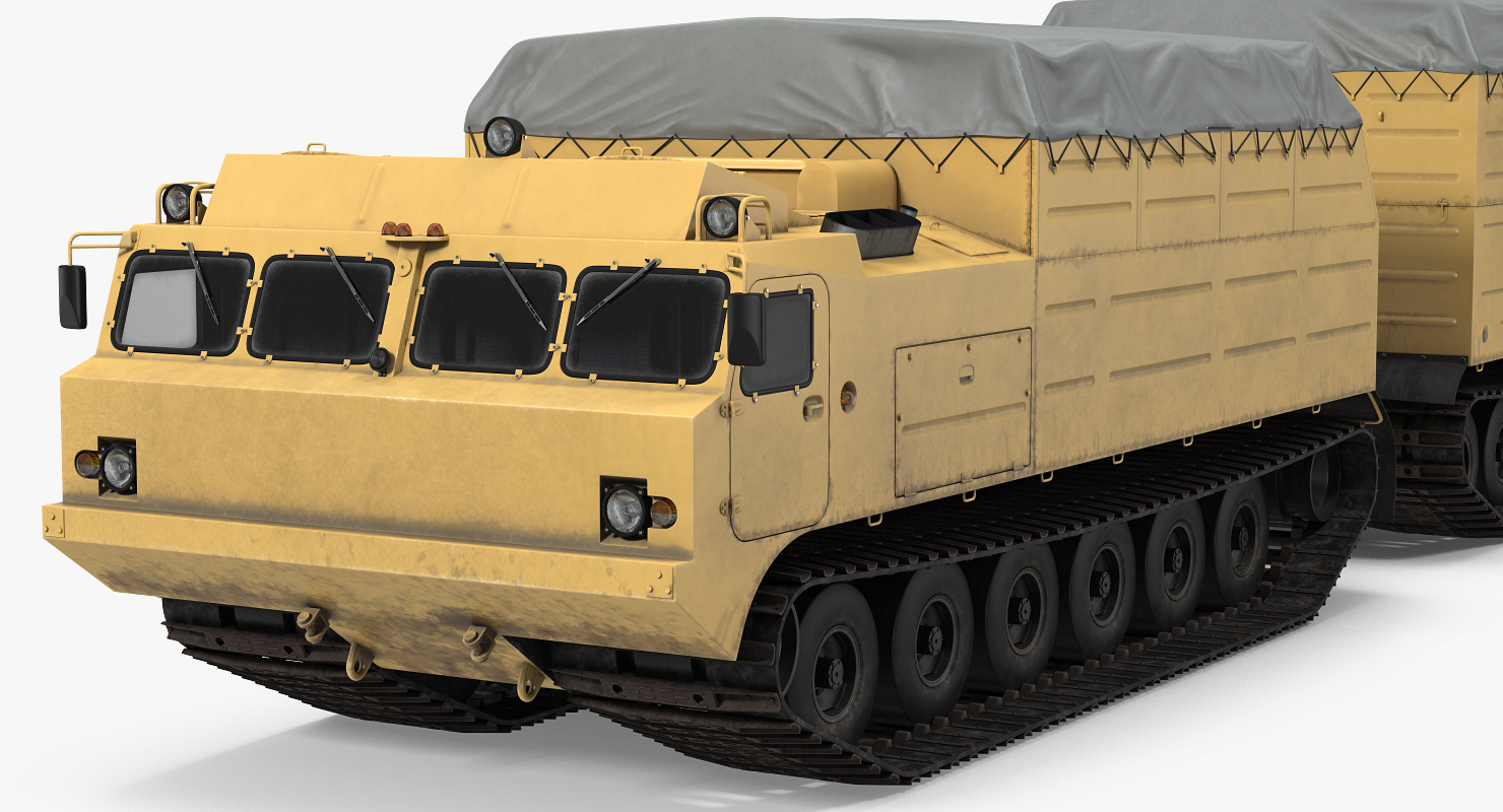3D Polar Articulated Tracked Vehicle Vityaz DT 30