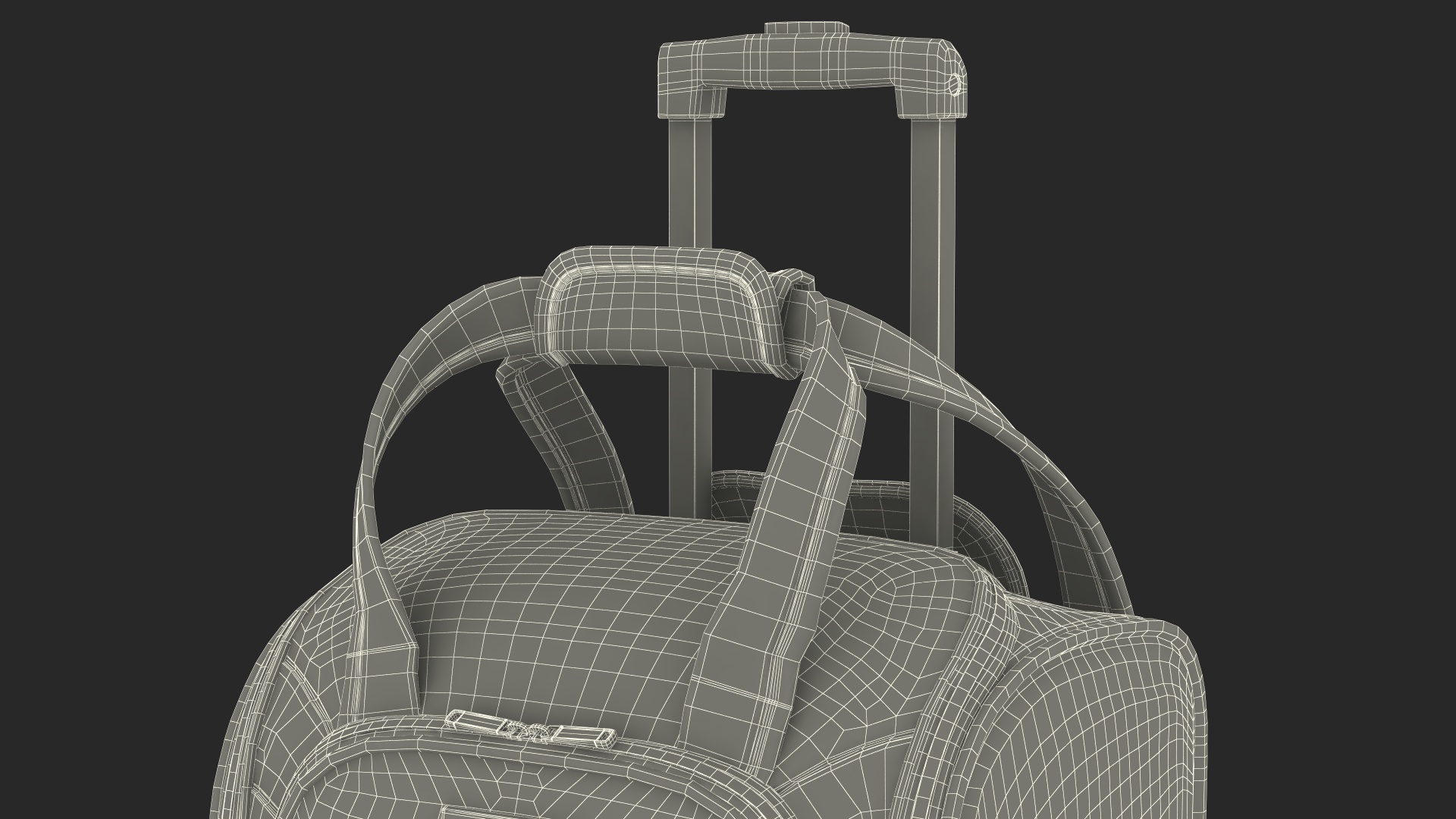 Softshell Luggage Samsonite Blue 3D