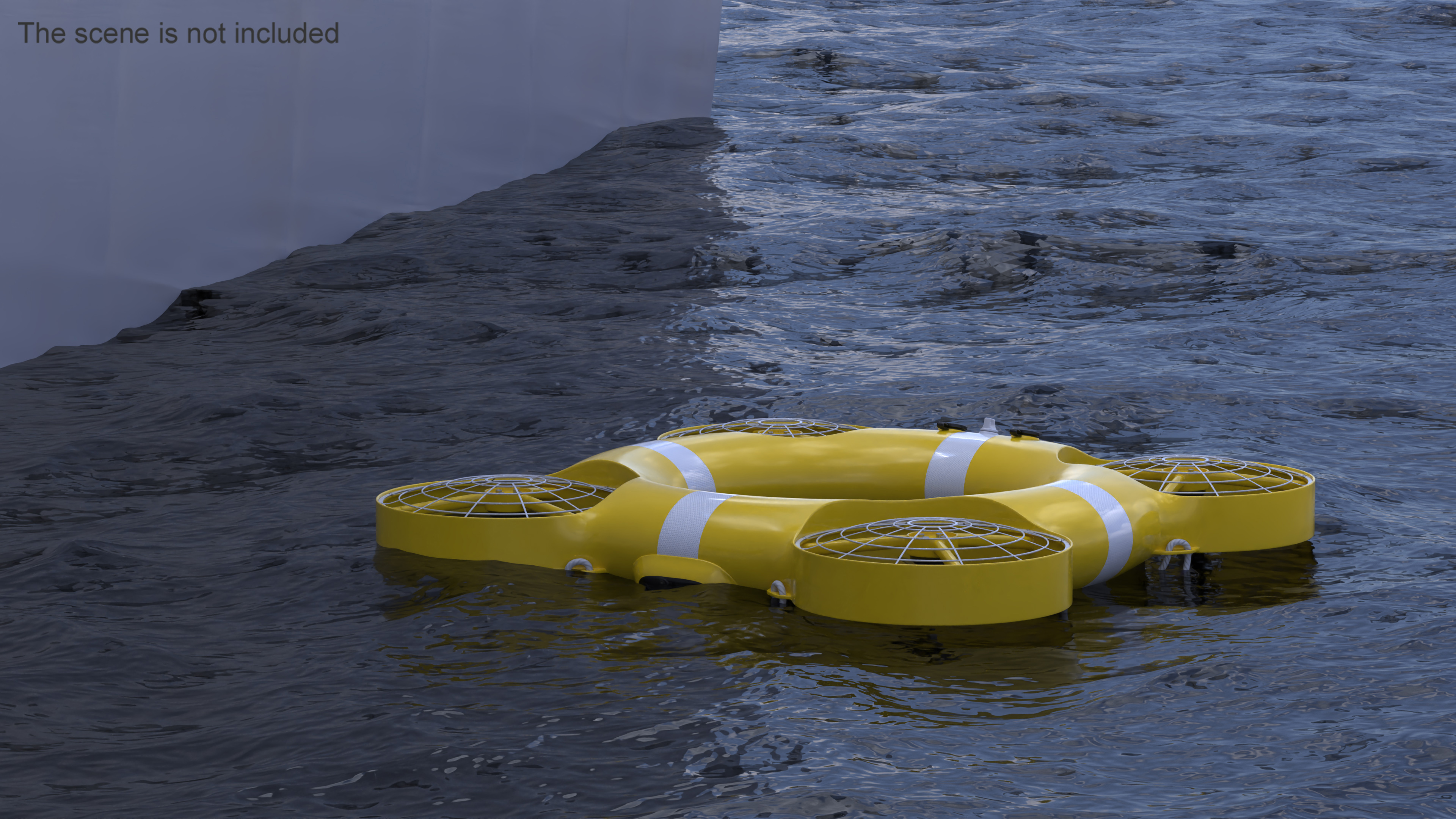 3D model Water Rescue Drone Yellow