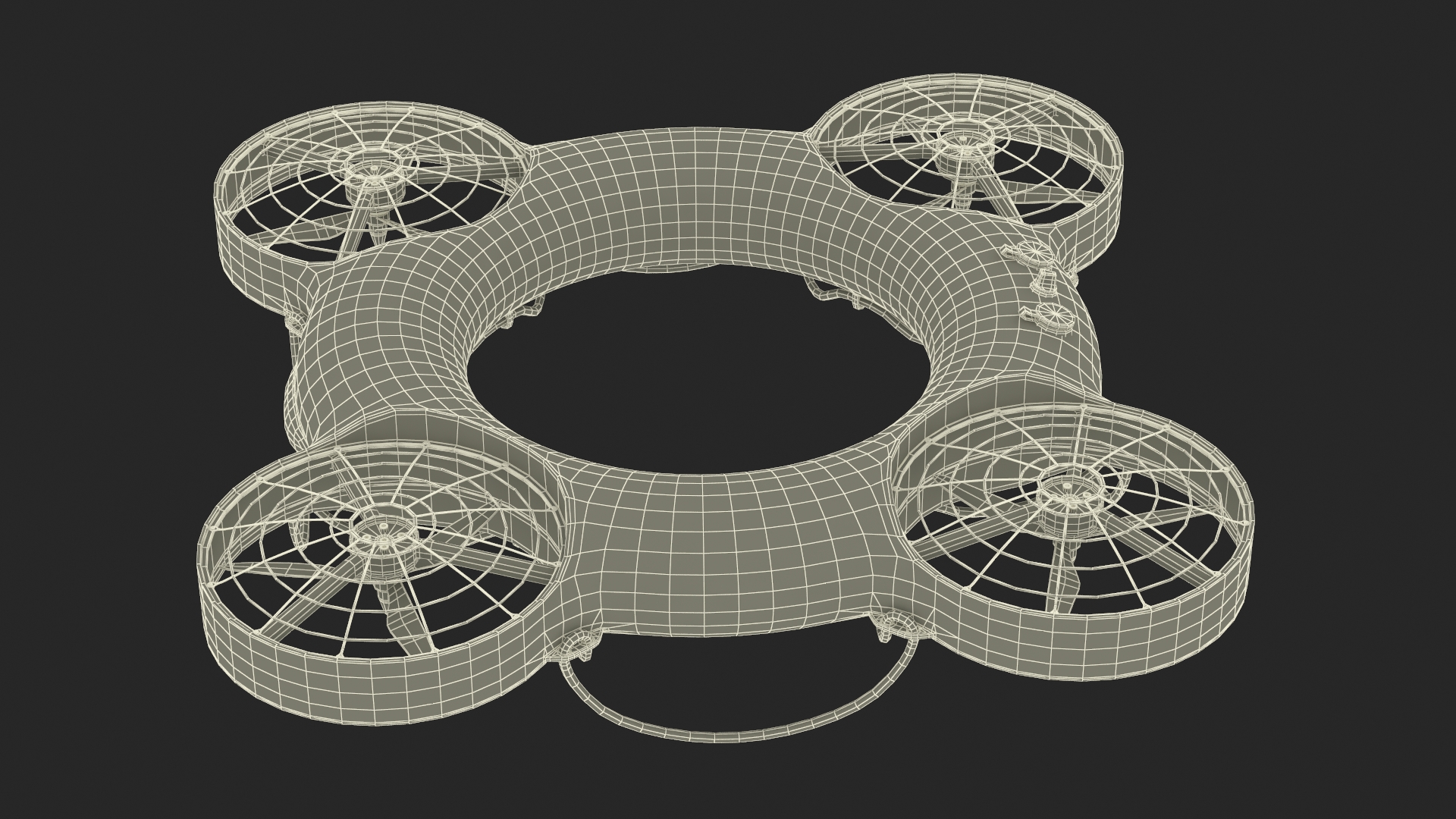 3D model Water Rescue Drone Yellow