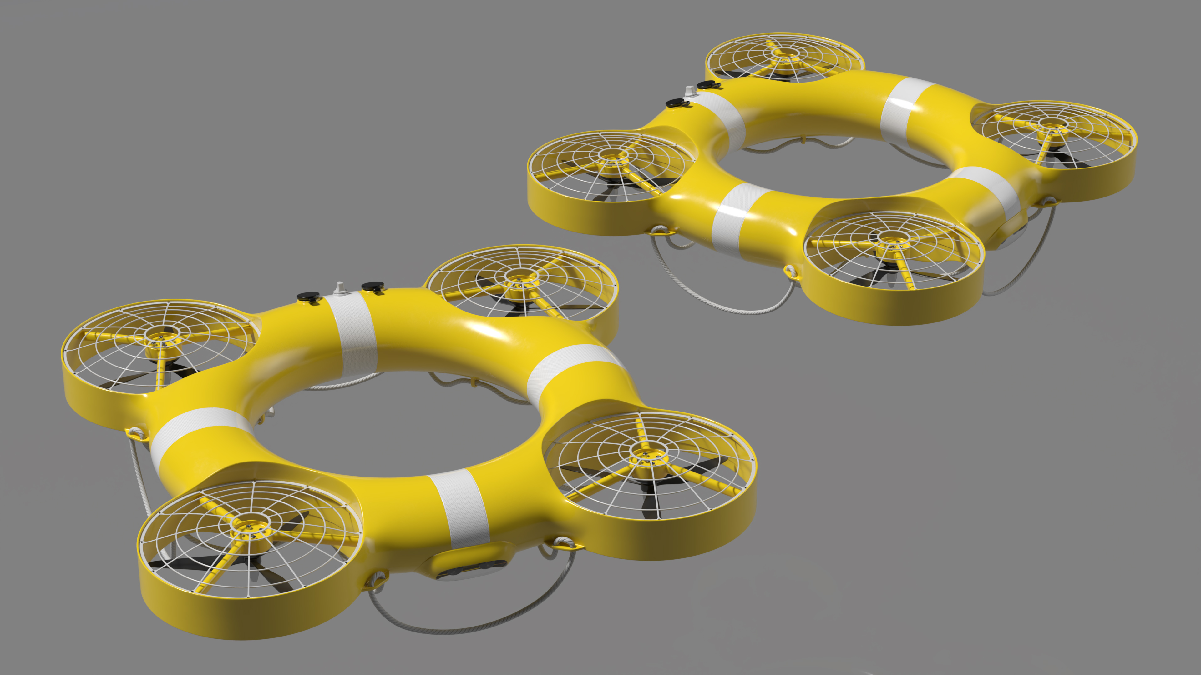 3D model Water Rescue Drone Yellow