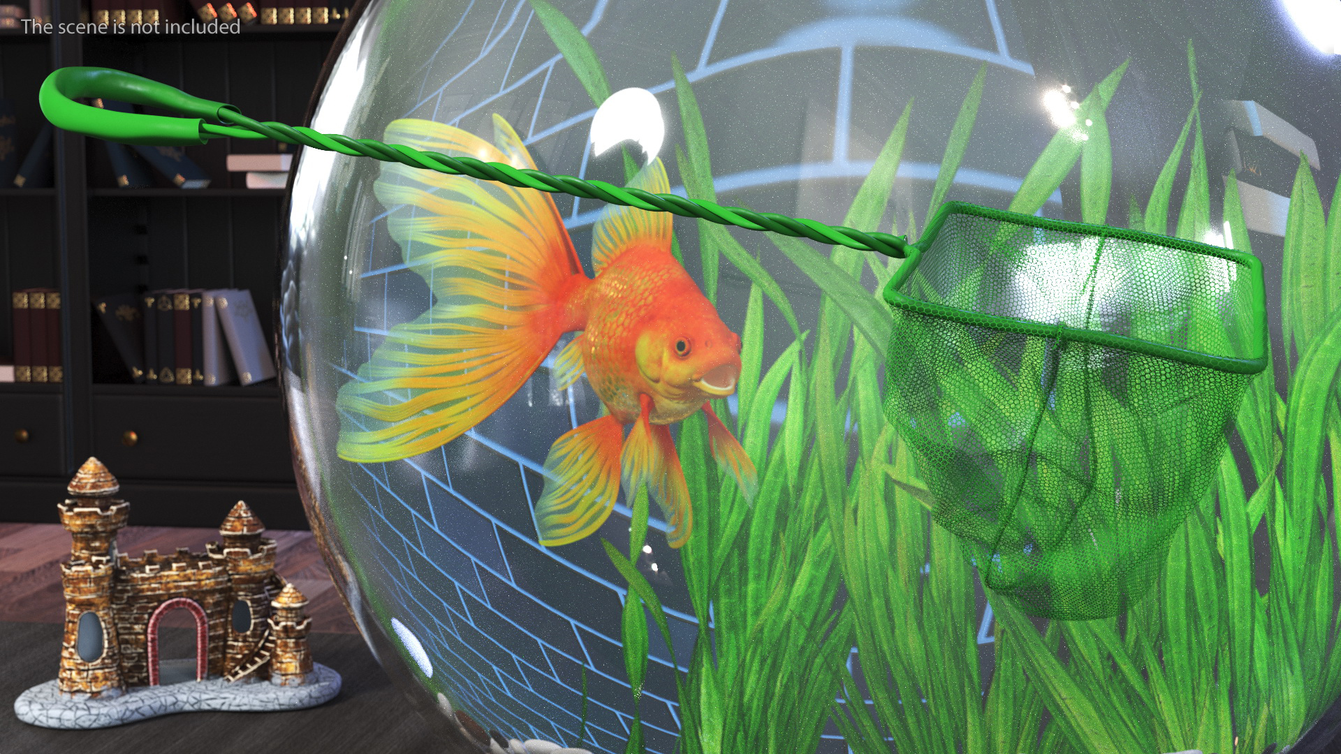 Aquarium Square Fish Net 3D model