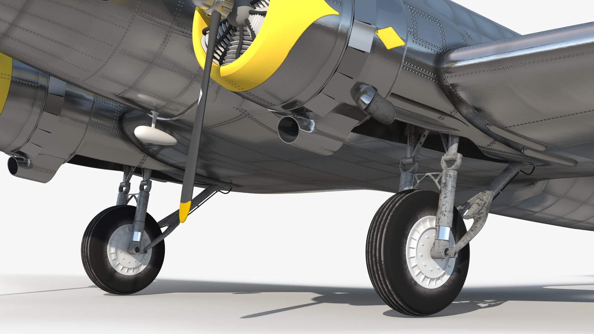 3D Vintage Airliner Generic Rigged