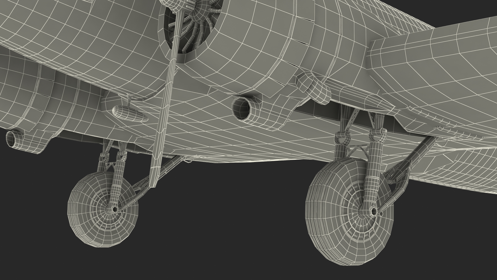 3D Vintage Airliner Generic Rigged