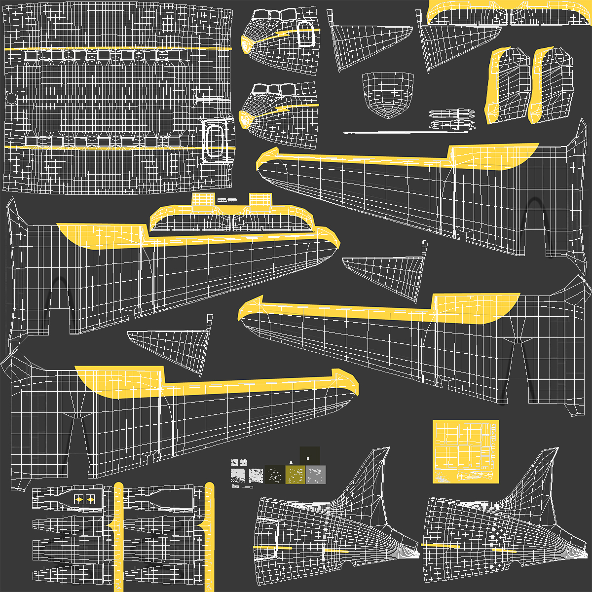 3D Vintage Airliner Generic Rigged