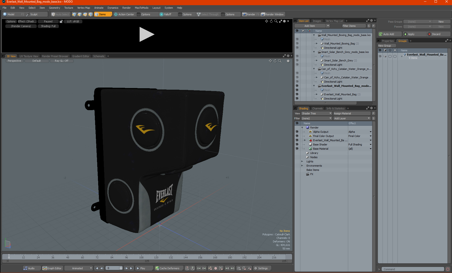 3D model Everlast Wall Mounted Bag