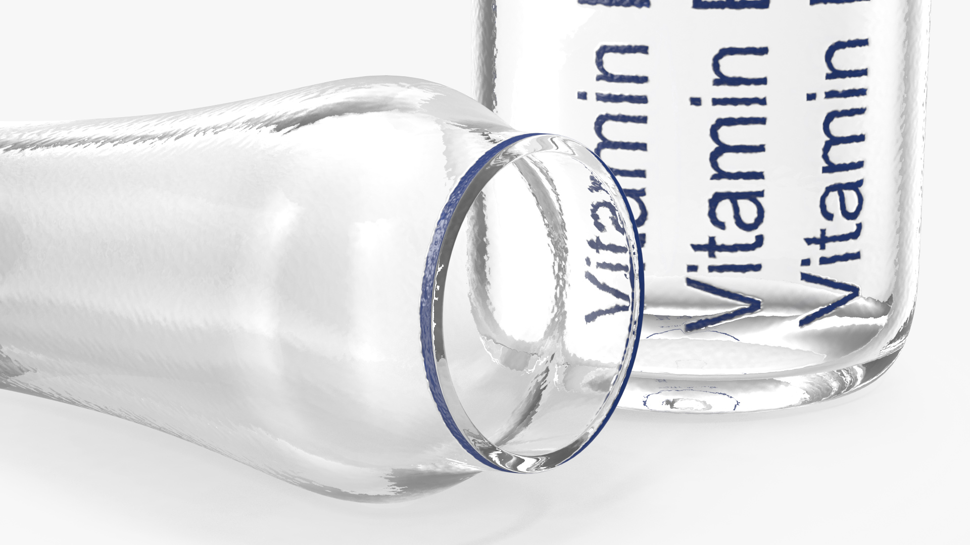 3D Vitamin B Complex 3ml Ampoule Opened