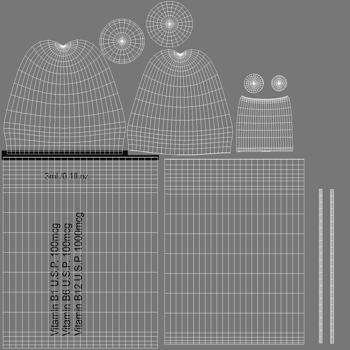 3D Vitamin B Complex 3ml Ampoule Opened