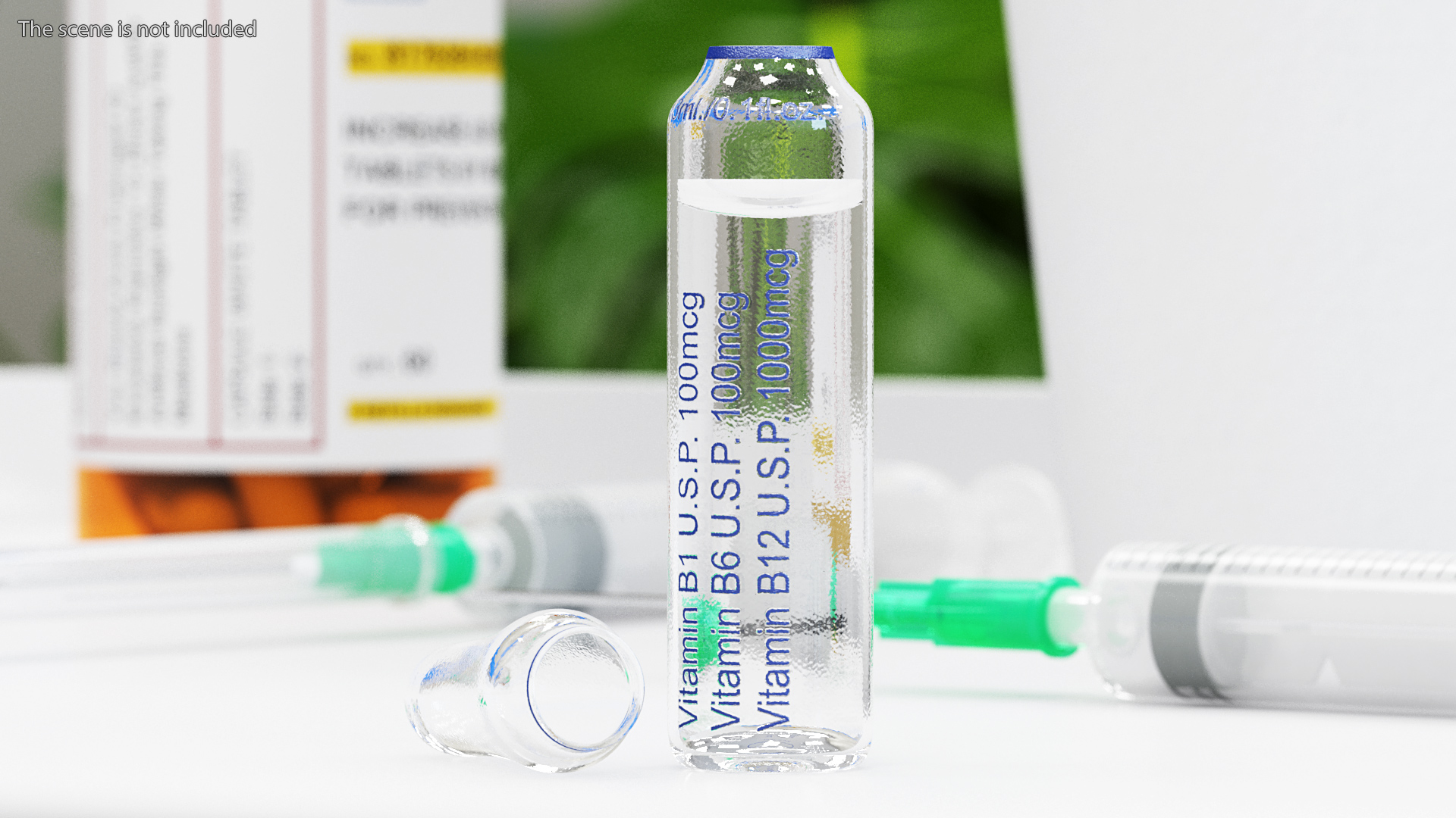 3D Vitamin B Complex 3ml Ampoule Opened