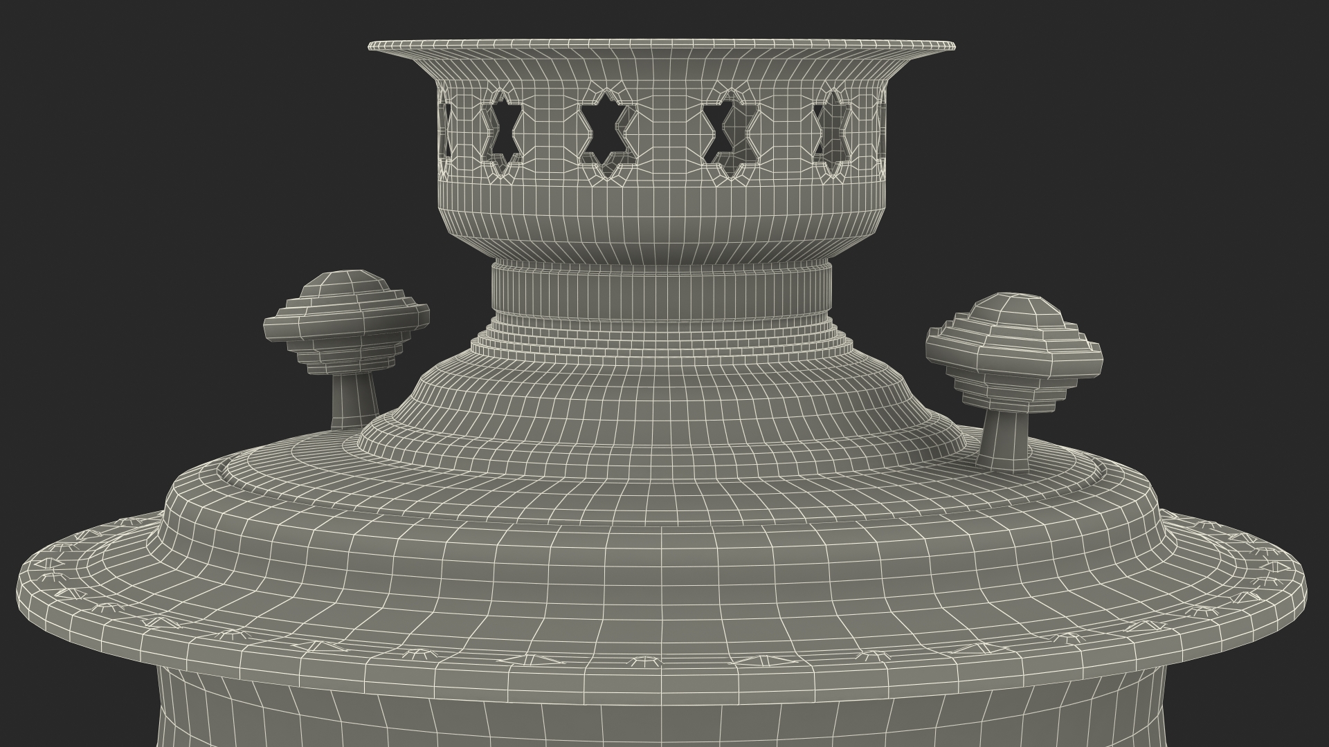 3D model Vintage Khokhloma Samovar