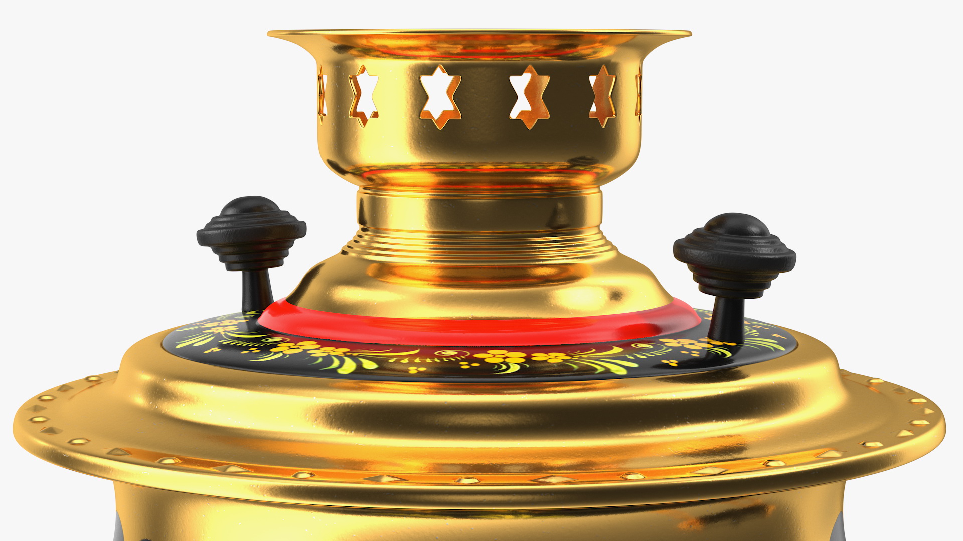 3D model Vintage Khokhloma Samovar